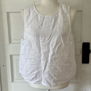 J. Crew | Linen Blend Sleeveless Top